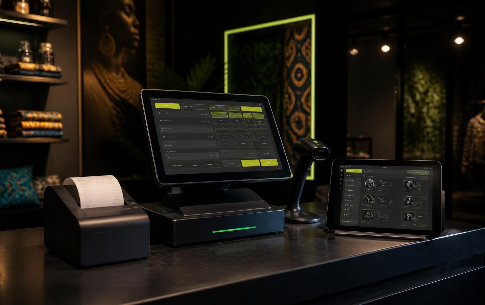 XenPOS point of sale terminal at a retail counter